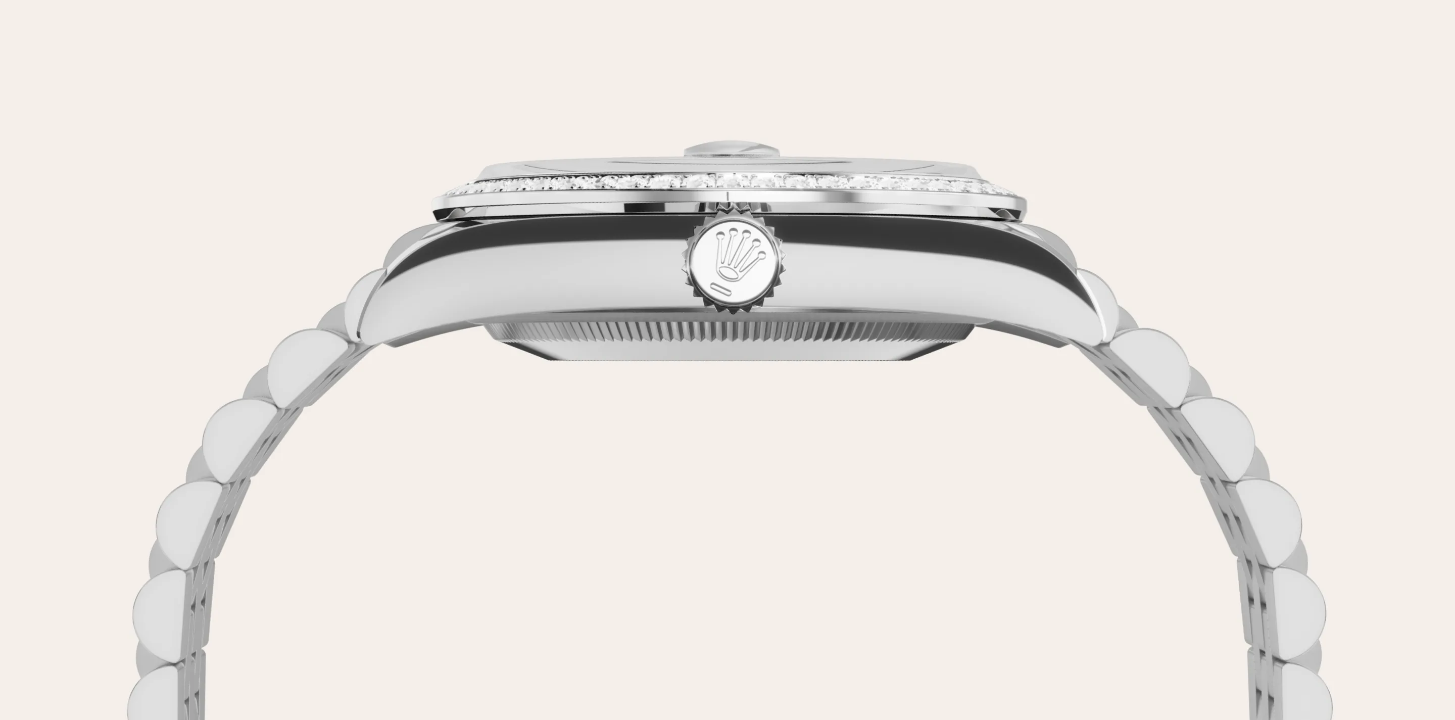 m126284rbr-0011_material | Brela Rolex Datejust de Rolesor blanco —combinación de acero Oystersteel y oro blanco, M126284RBR-0011 | Brela