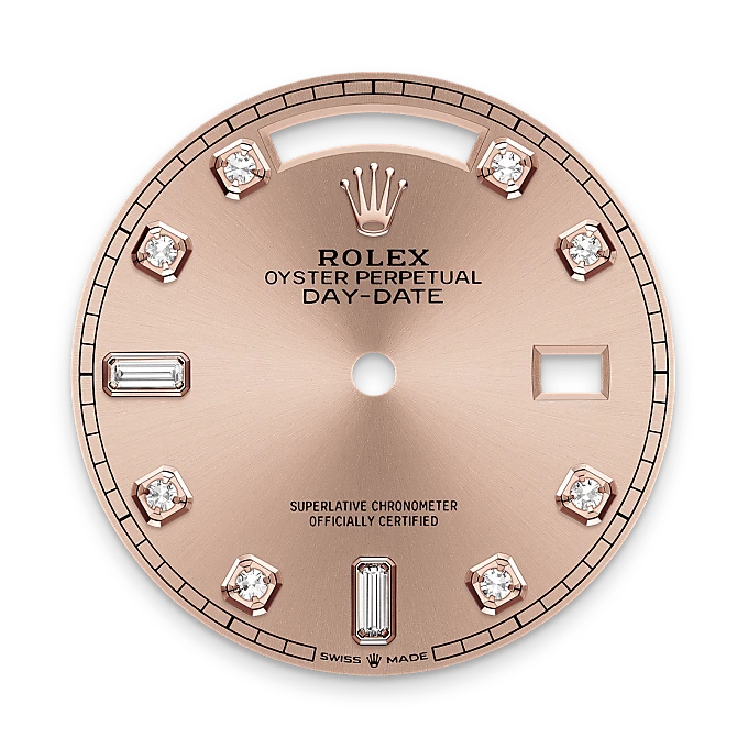 m128235-0009_dial-mobile Rolex Day-Date de Oro Everose de 18 quilates, M128235-0009