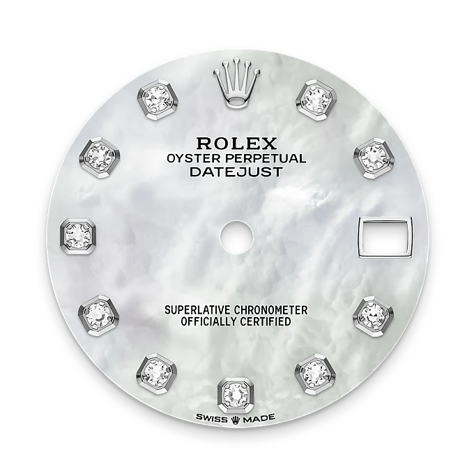 Rolex Datejust de Rolesor blanco —combinación de acero Oystersteel y oro blanco, M278384RBR-0008 | Brela