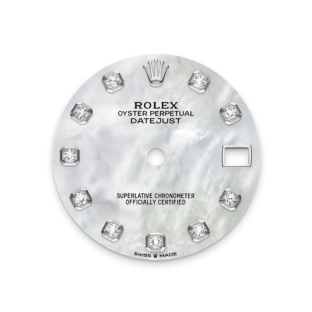 Rolex Datejust de Rolesor blanco —combinación de acero Oystersteel y oro blanco, M278384RBR-0008 | Brela