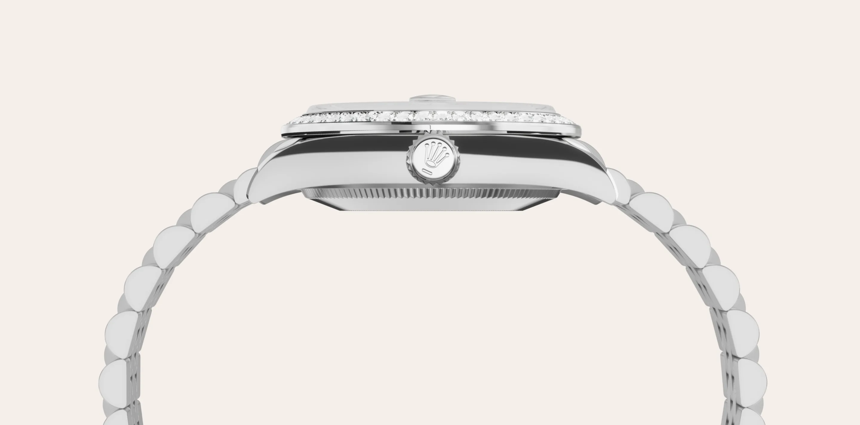Rolex Datejust de Rolesor blanco —combinación de acero Oystersteel y oro blanco, M278384RBR-0008 | Brela