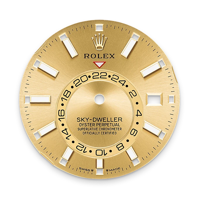 m336933-0001_dial-mobile | Brela Rolex Sky-Dweller de Rolesor amarillo —combinación de acero Oystersteel y oro amarillo, M336933-0001 | Brela