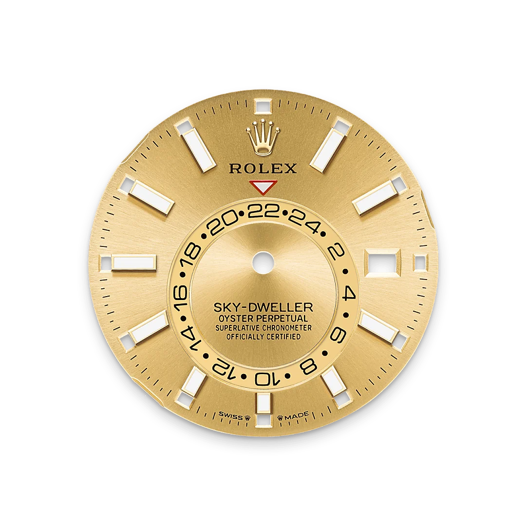 m336933-0001_dial | Brela Rolex Sky-Dweller de Rolesor amarillo —combinación de acero Oystersteel y oro amarillo, M336933-0001 | Brela