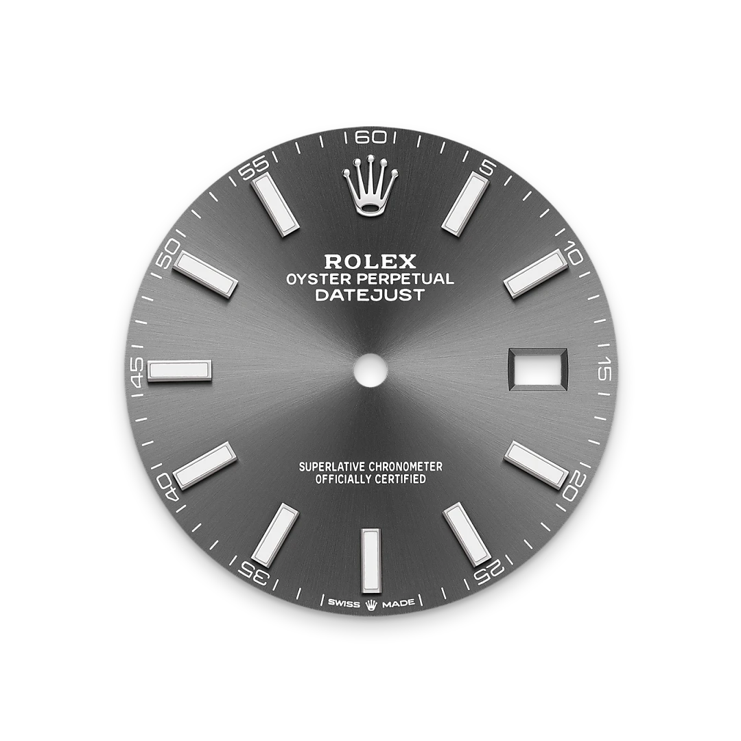 m126334-0014-dial-landscape | Brela Rolex Datejust de Rolesor blanco —combinación de acero Oystersteel y oro blanco, M126334-0014 | Brela