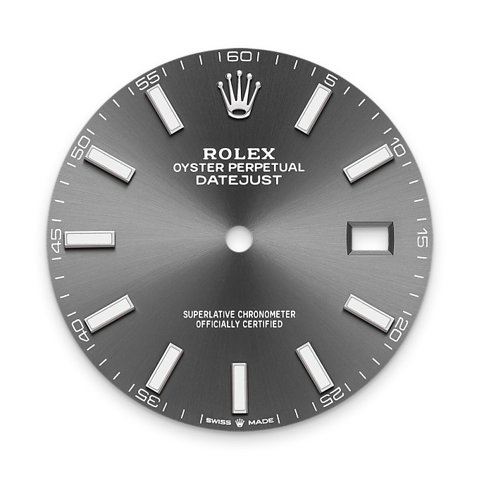 m126334-0014-dial-portrait | Brela Rolex Datejust de Rolesor blanco —combinación de acero Oystersteel y oro blanco, M126334-0014 | Brela