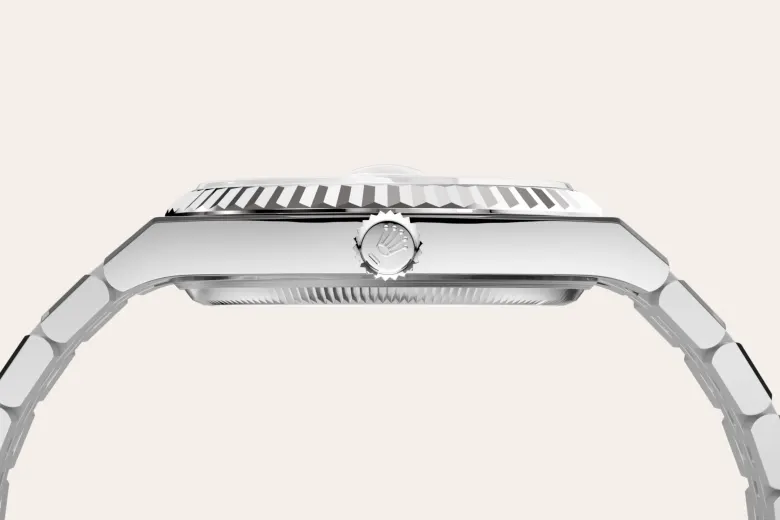 Rolex Land-Dweller de Rolesor blanco —combinación de acero Oystersteel y oro blanco, M127234-0001