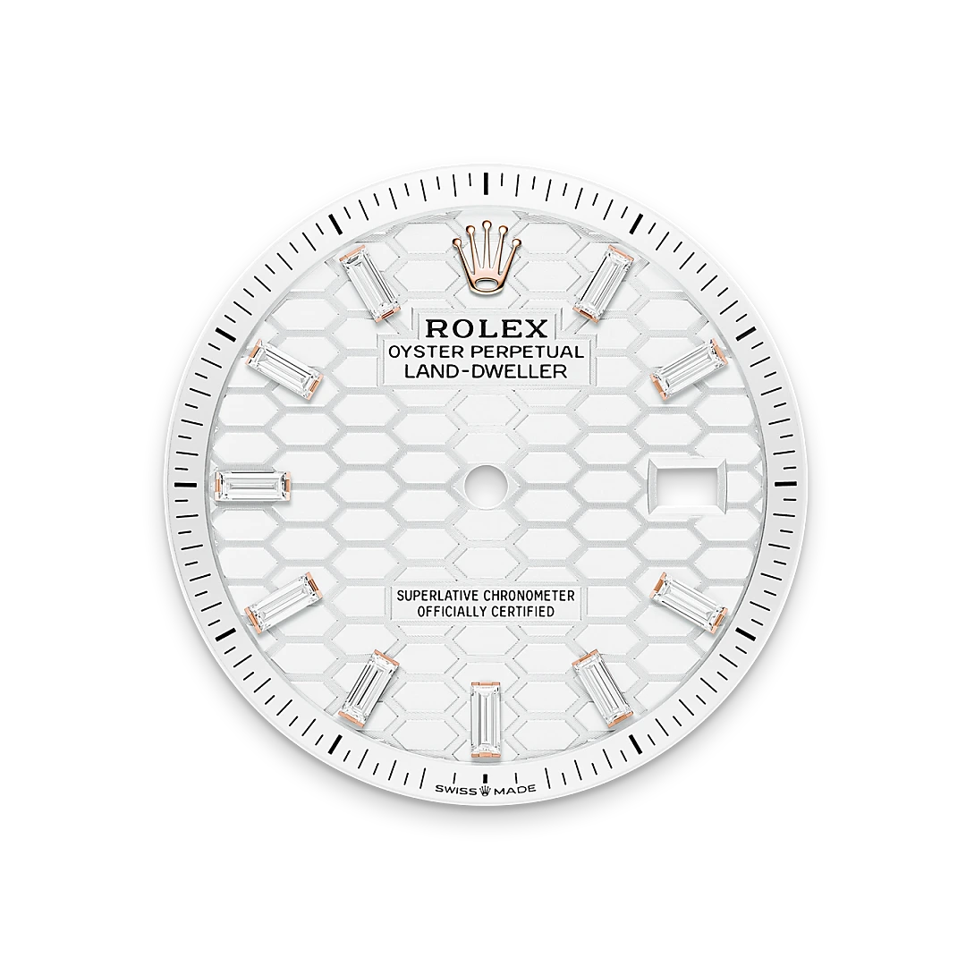 m127285tbr-0002-dial-landscape | Brela Rolex Land-Dweller de Oro Everose de 18 quilates, M127285TBR-0002 | Brela