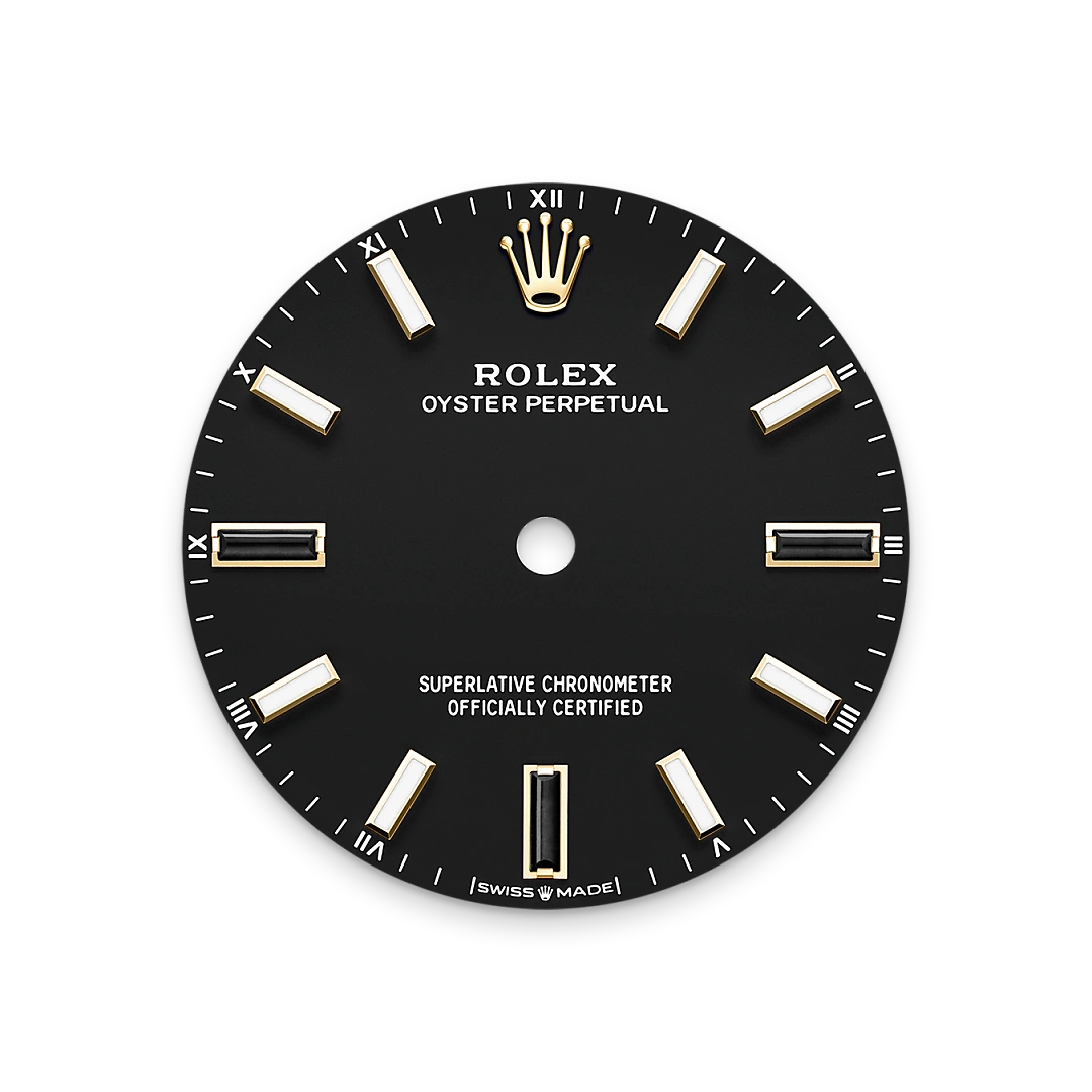 m124208-0001-dial-landscape | Brela Rolex Oyster Perpetual de oro amarillo de 18 quilates, M124208-0001 | Brela