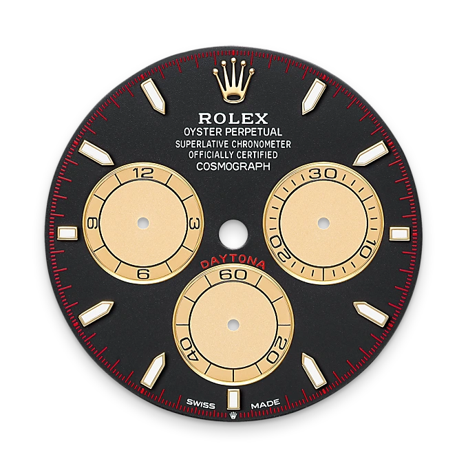 m126518ln-0004-dial-portrait | Brela Rolex Cosmograph Daytona de oro amarillo de 18 quilates, M126518LN-0004 | Brela