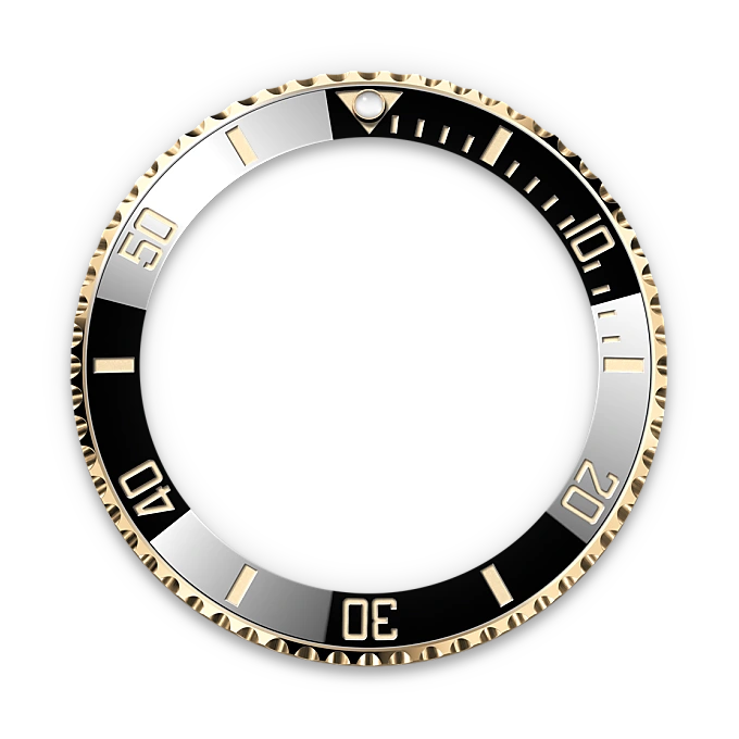 m126613ln-0002-bezel-portrait | Brela Rolex Submariner de Rolesor amarillo —combinación de acero Oystersteel y oro amarillo, M126613LN-0002 | Brela